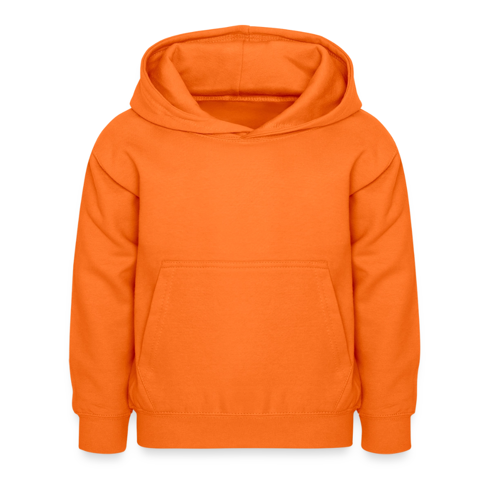 Kinder Hoodie - personalisierbare Vorder- und Rückseite - Orange