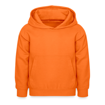 Kinder Hoodie - personalisierbare Vorder- und Rückseite - Orange