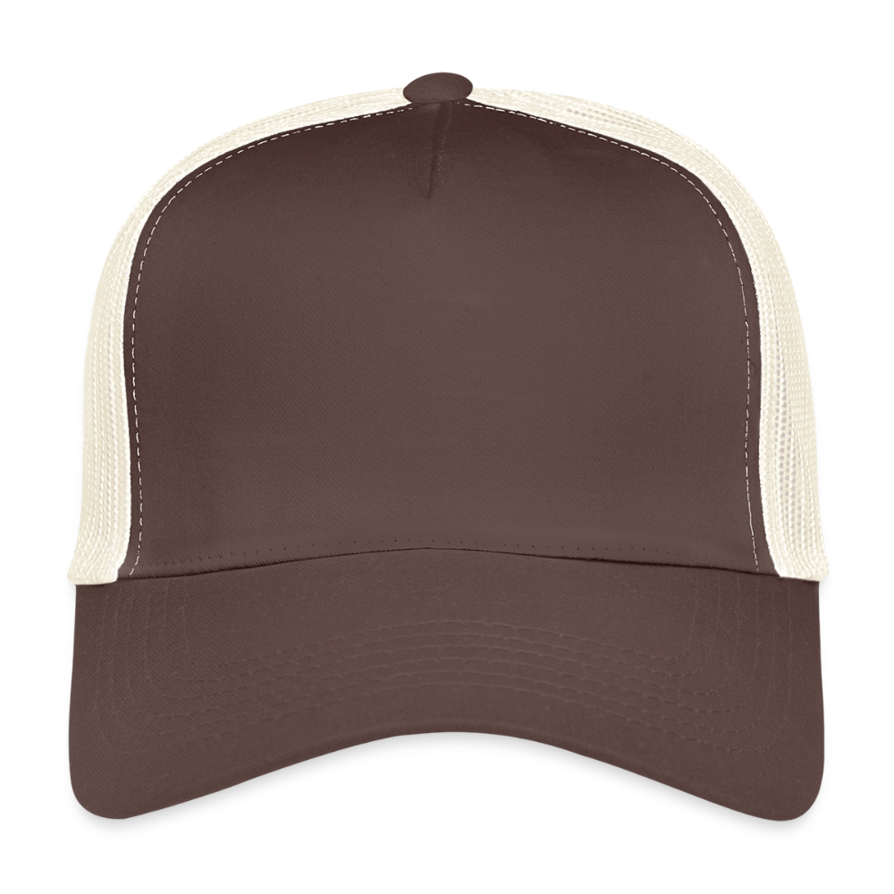 Trucker Cap - personalisierbar - Braun/Beige