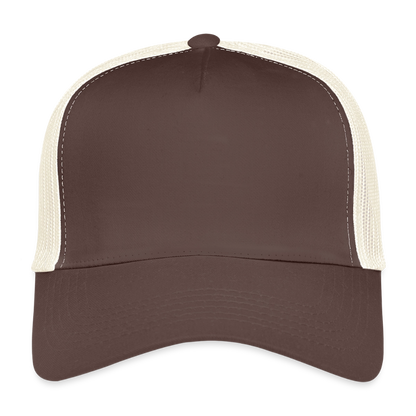 Trucker Cap - personalisierbar - Braun/Beige