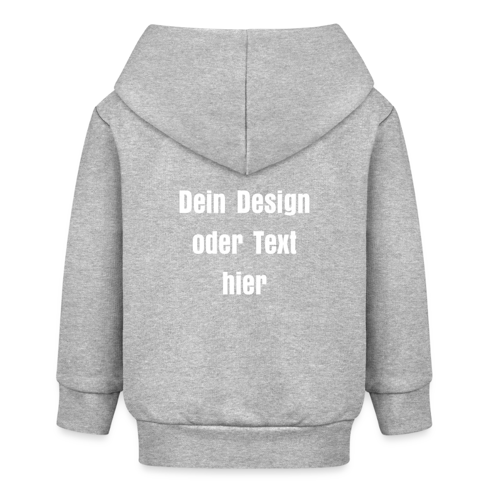 Stanley/Stella Bio Zip Hoodie BABY CONNECTOR - personalisierbar - Grau meliert