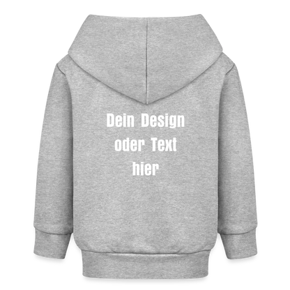Stanley/Stella Bio Zip Hoodie BABY CONNECTOR - personalisierbar - Grau meliert