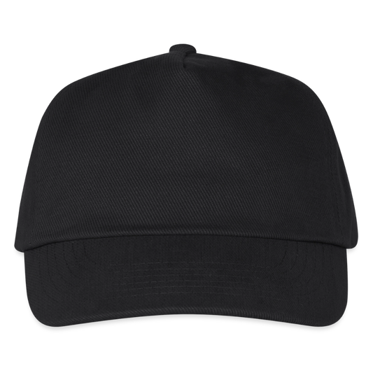 Kontrast Snapback Basecap für Kinder - personalisierbar - Schwarz