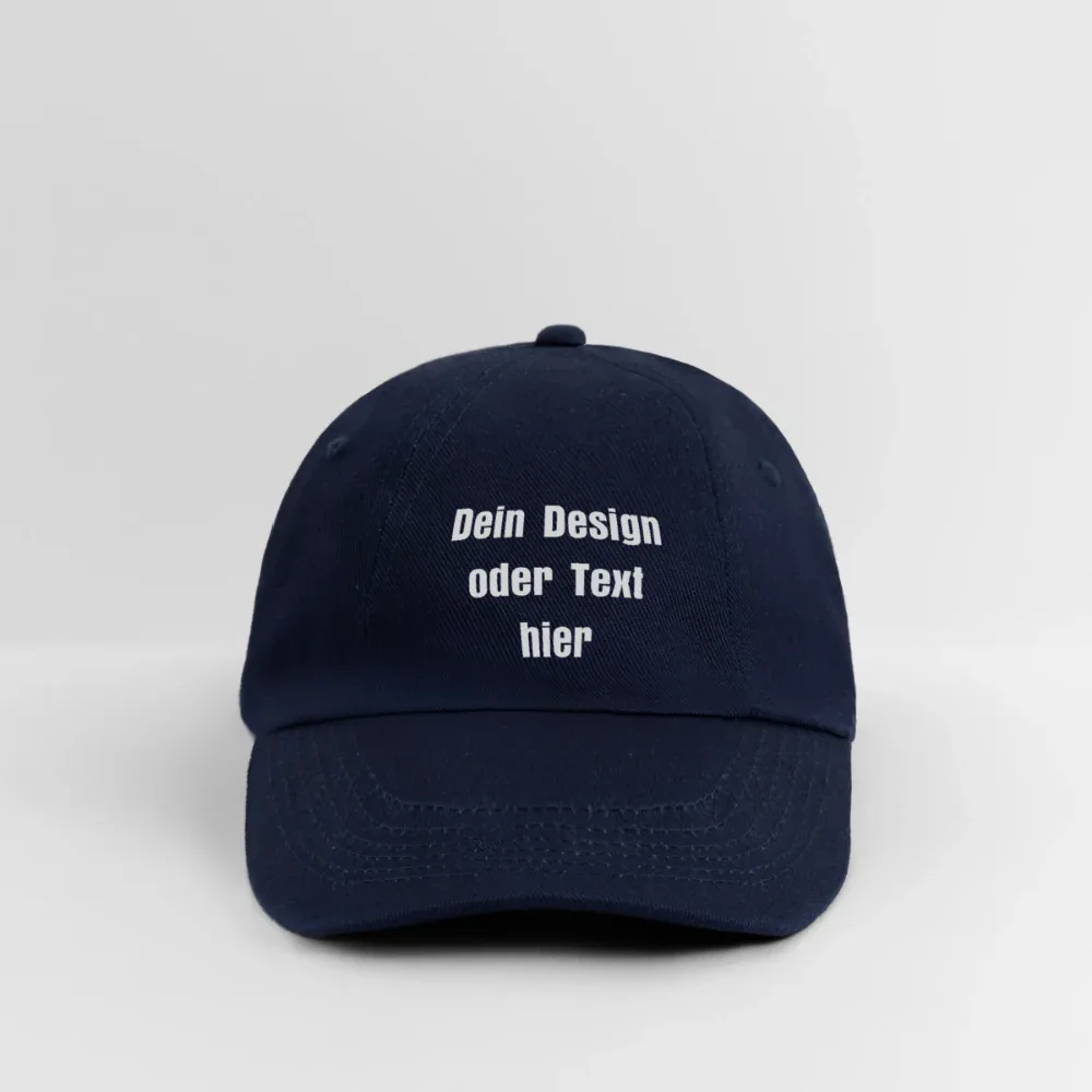 Baseballkappe - personalisierbar - Blau/Blau
