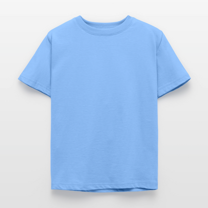 Kinder T-Shirt - personalisierbare Vorder- und Rückseite - Himmelblau