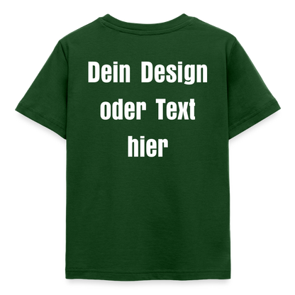 Kinder T-Shirt - personalisierbare Vorder- und Rückseite - Forstgrün 