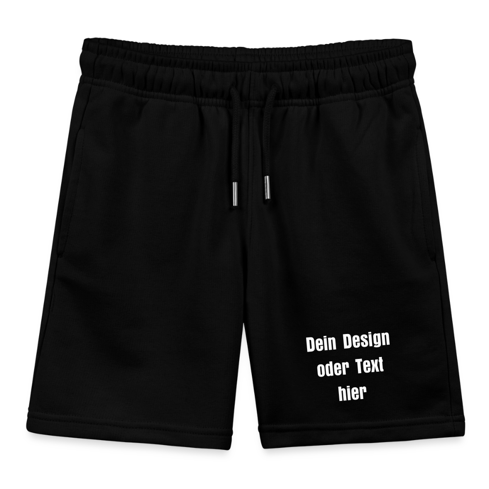 Stanley/Stella Kinder Bio-Joggingshorts MINI BOLTER - personalisierbar - Schwarz