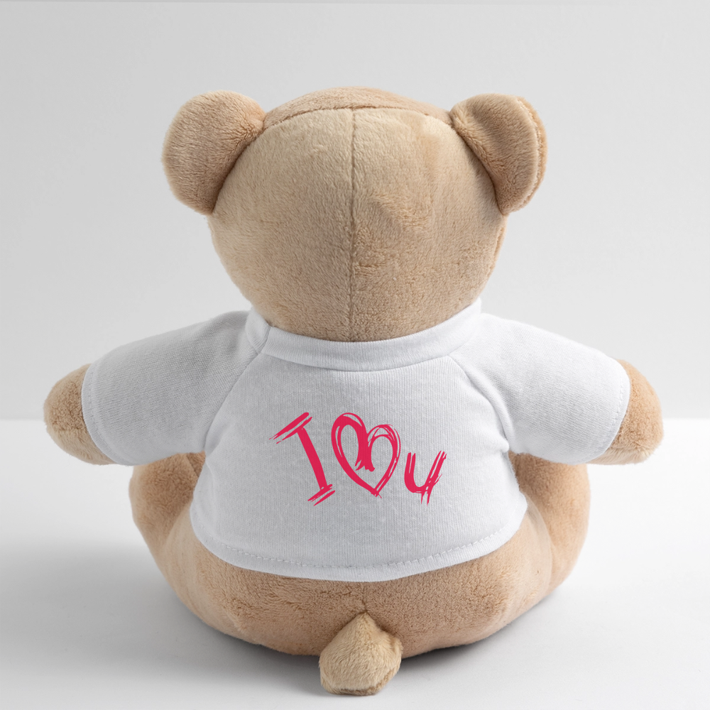 Teddy - personalisierbar - Weiß