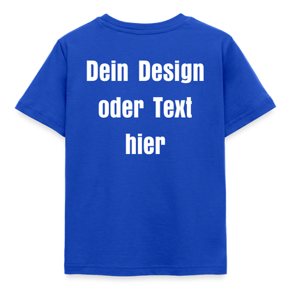 Kinder T-Shirt - personalisierbare Vorder- und Rückseite - Royalblau