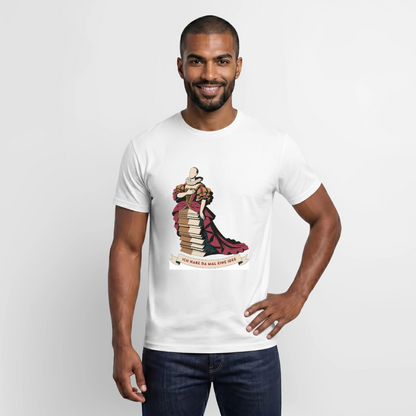 "Ich habe da mal eine Idee. Barock-Motiv" Motiv-T-Shirt für Männer, Farbe Weiß