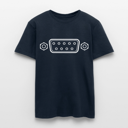 DB-9 RS-232 Retro T-Shirt für Herren - Navy
