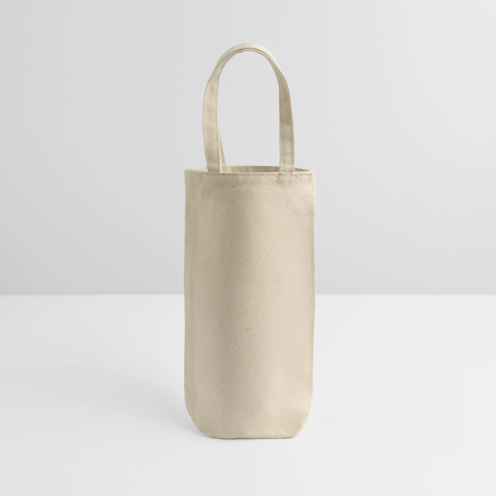 Geschenkbeutel für Flaschen - personalisierbar - Natur