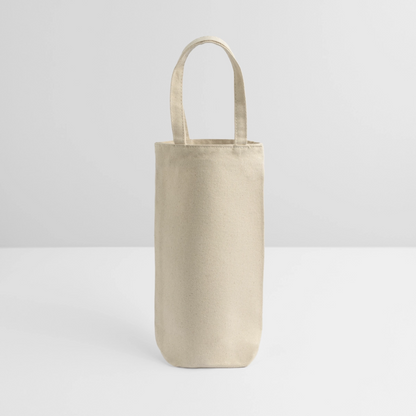 Geschenkbeutel für Flaschen - personalisierbar - Natur