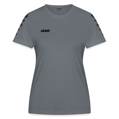 JAKO Frauen Trikot Team - personalisierbare Vorder- und Rückseite - Grau