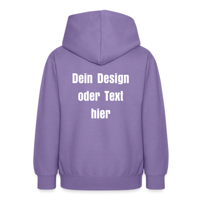 Teenager Hoodie - personalisierbare Vorder- und Rückseite - Lavendel