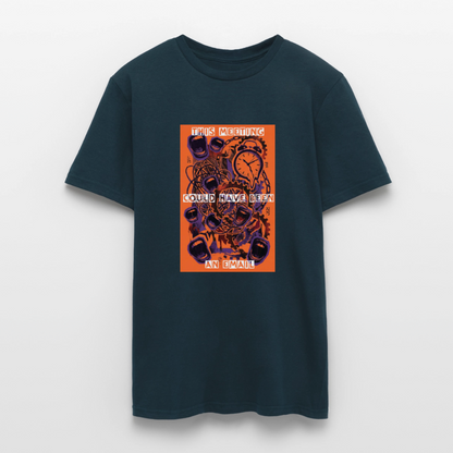 "Meeting Email" Motiv-T-Shirt für Männer - Navy