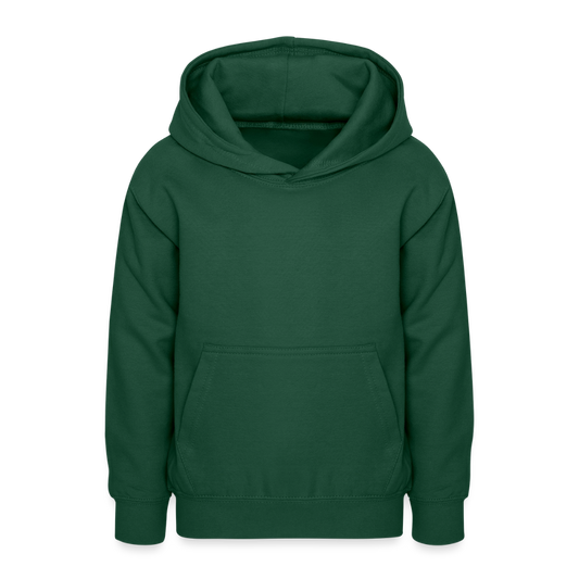 Teenager Hoodie - personalisierbare Vorder- und Rückseite - Flaschengrün