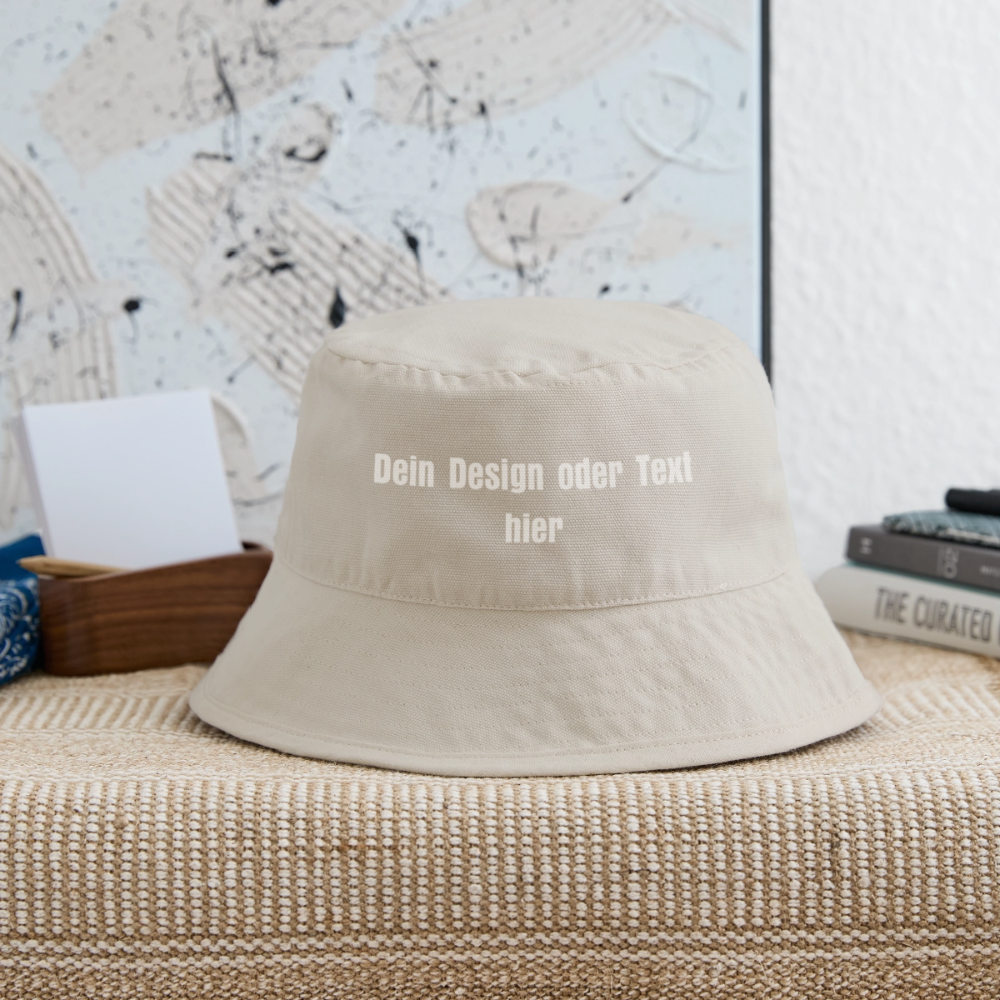 Stanley/Stella recycelter Bucket Hat - personalisierbar - Naturweiß