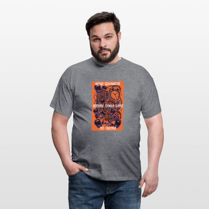 "Meeting Email" Motiv-T-Shirt für Männer - Graphit meliert
