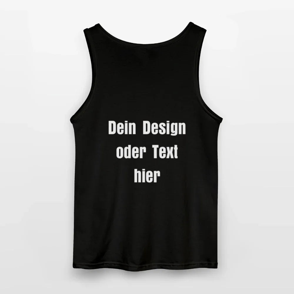 Gildan Männer Tank Top - personalisierbar - Schwarz