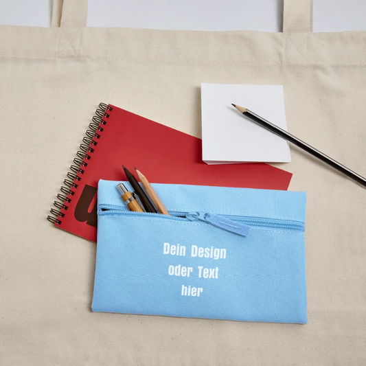 Federtasche - personalisierbar - Hellblau