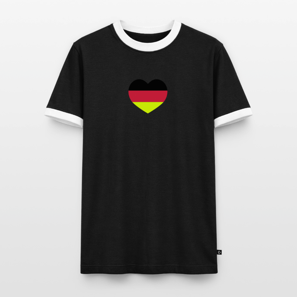 Männer T-Shirt Fussball "Spielmacher" - Schwarz/Weiß