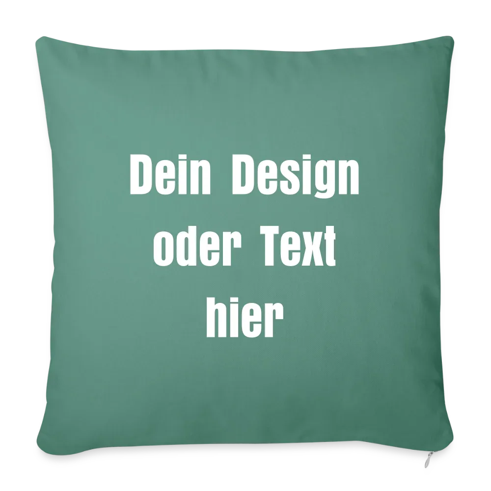 Sofakissen mit Füllung 44 x 44 cm - personalisierbar - Tanngrün