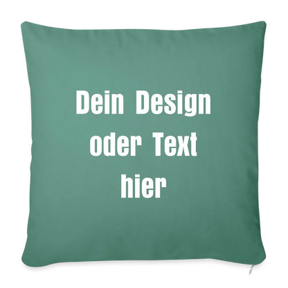 Sofakissen mit Füllung 44 x 44 cm - personalisierbar - Tanngrün