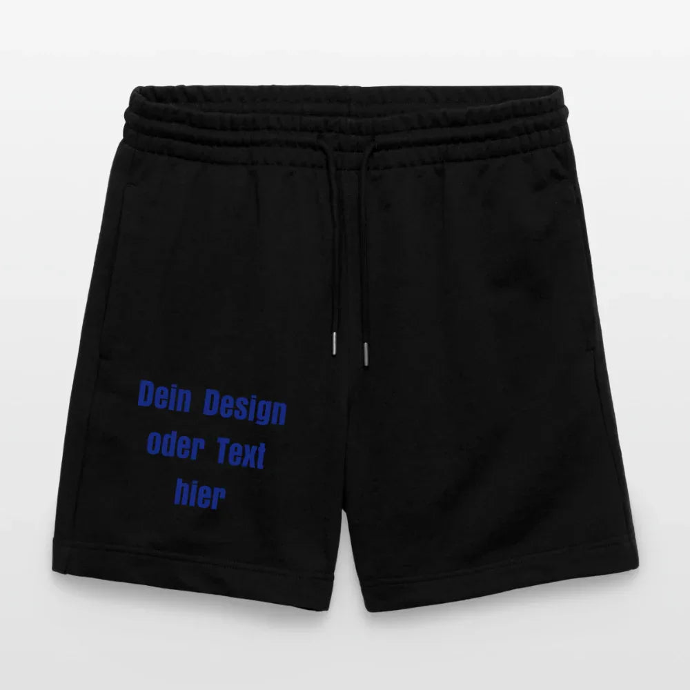 Stanley/Stella Unisex Bio Joggingshorts Trainer - personalisierbar - Schwarz