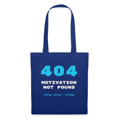 404 Motivation not found. Retry after: friday Stoffbeutel, Farbe Royalblau