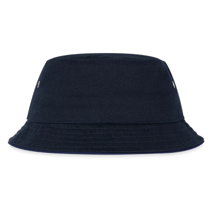 Kinder Bucket Hat - personalisierbar - navy/navy