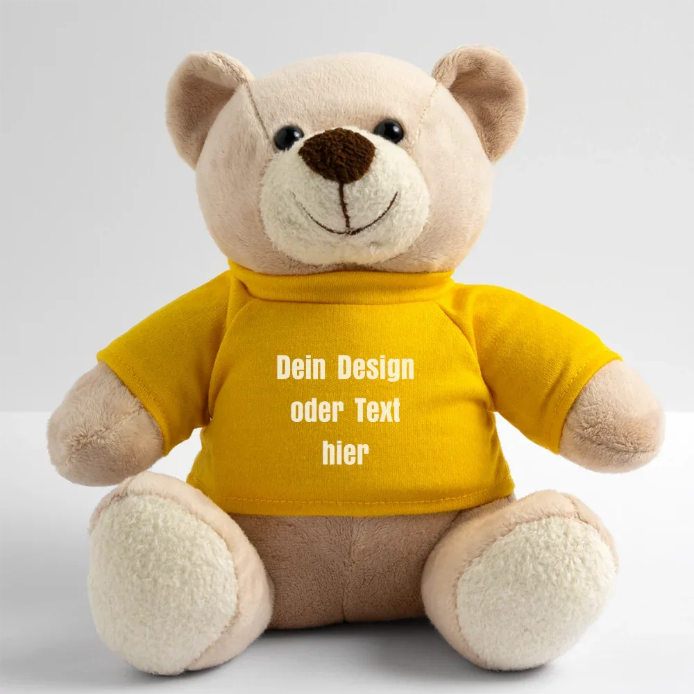 Teddy - personalisierbar - Sonnengelb