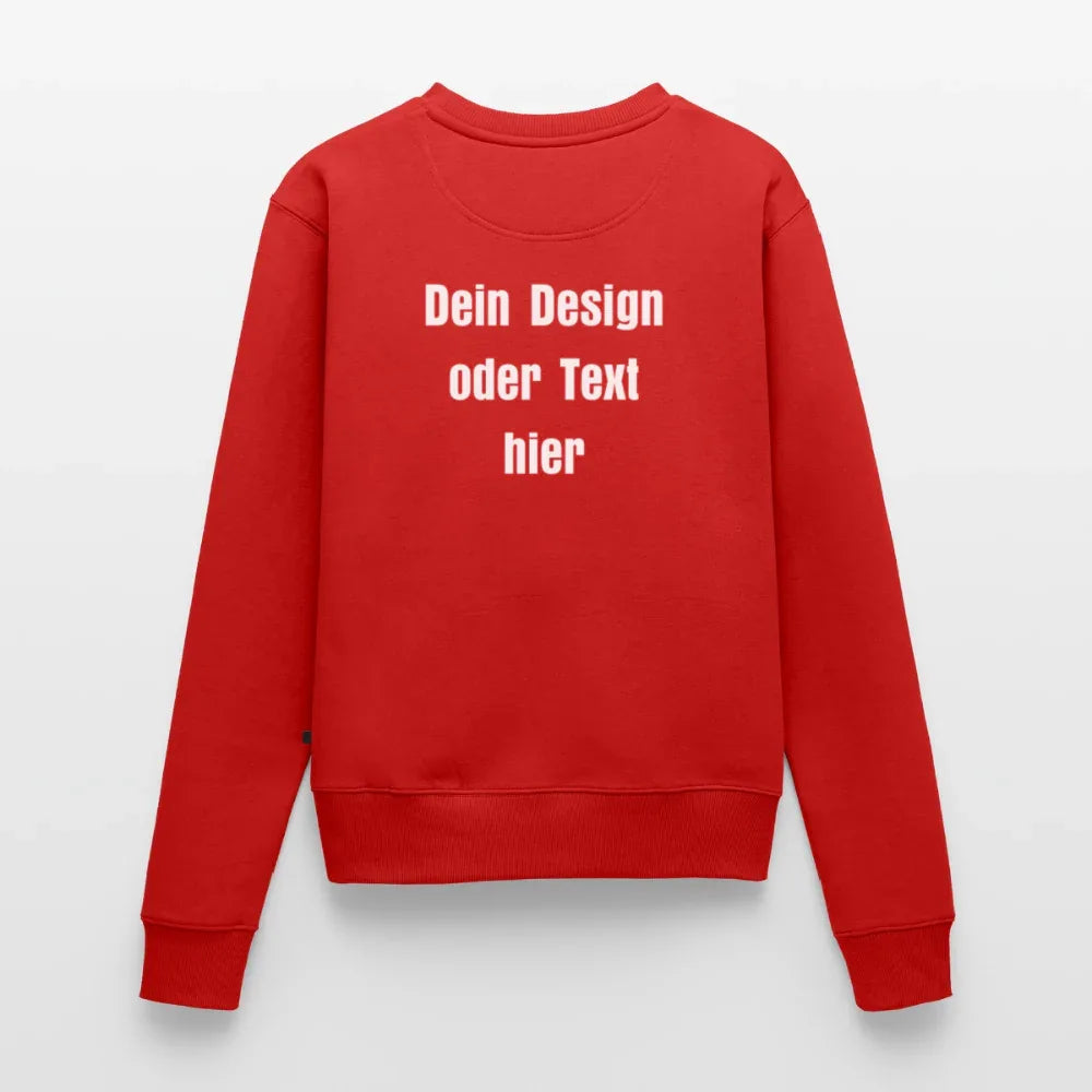 Frauen Premium Pullover - personalisierbar - Rot