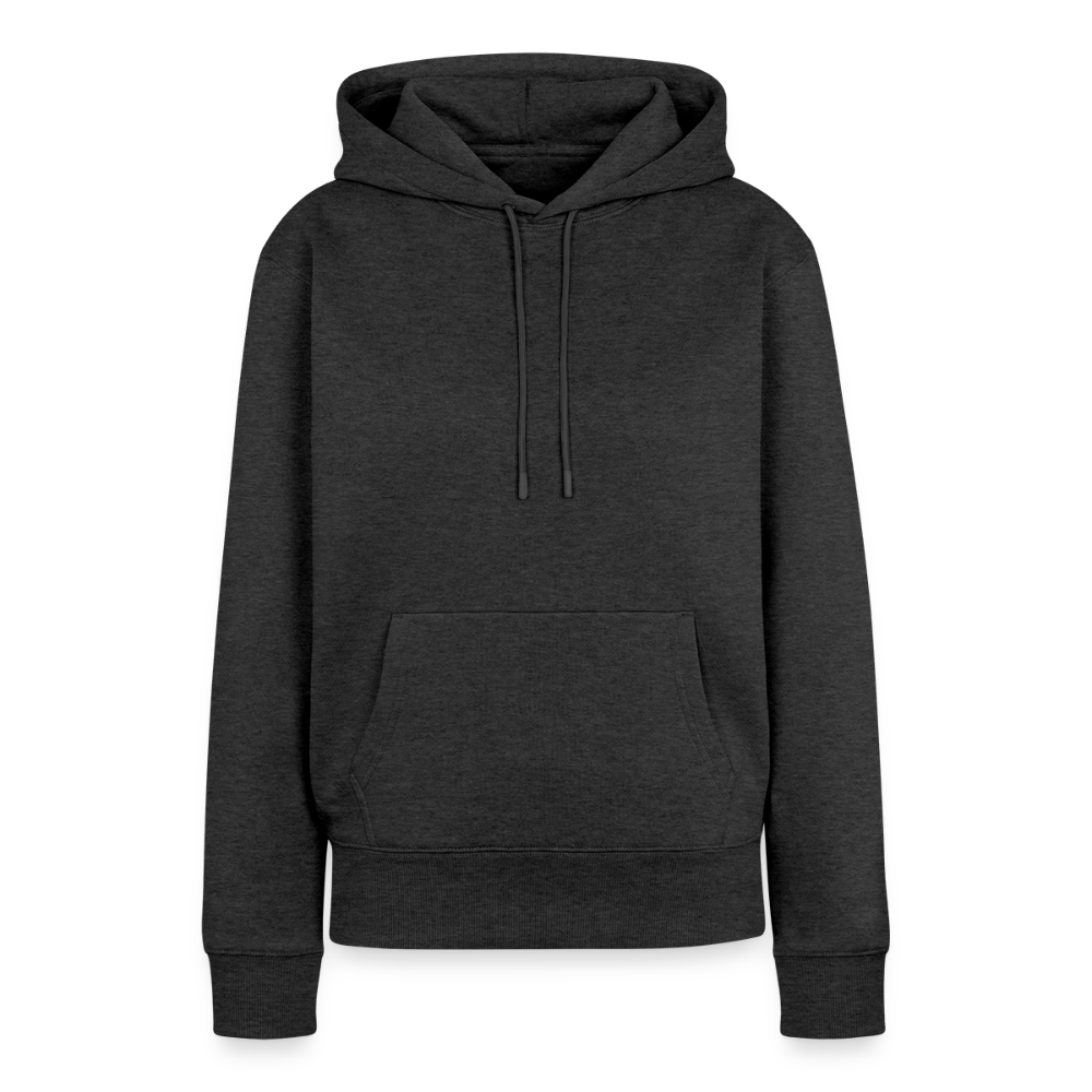 Frauen Premium Hoodie - personalisierbare Vorder- und Rückseite - Anthrazit meliert