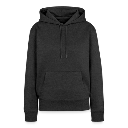 Frauen Premium Hoodie - personalisierbare Vorder- und Rückseite - Anthrazit meliert