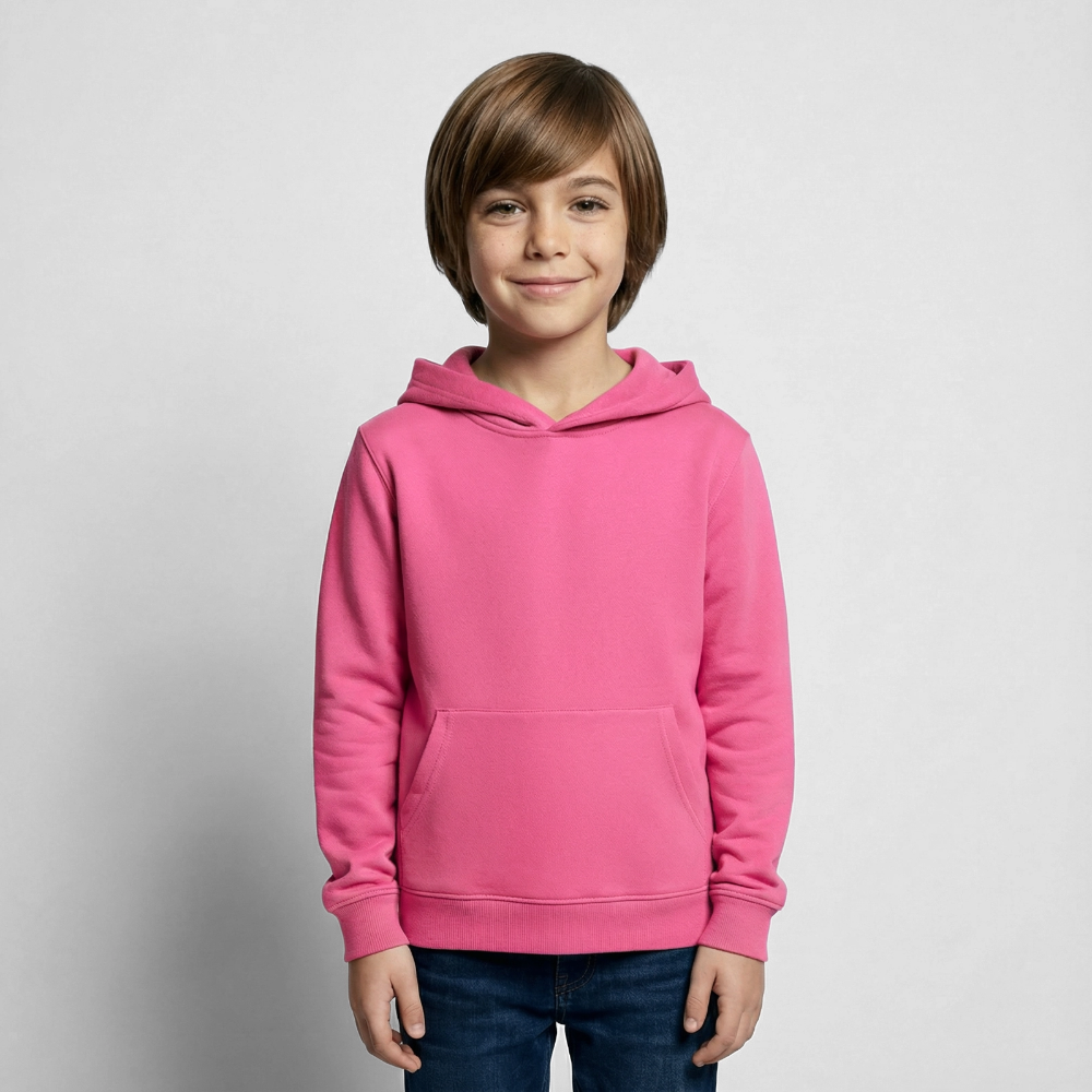Kinder Hoodie - personalisierbare Vorder- und Rückseite - Pink