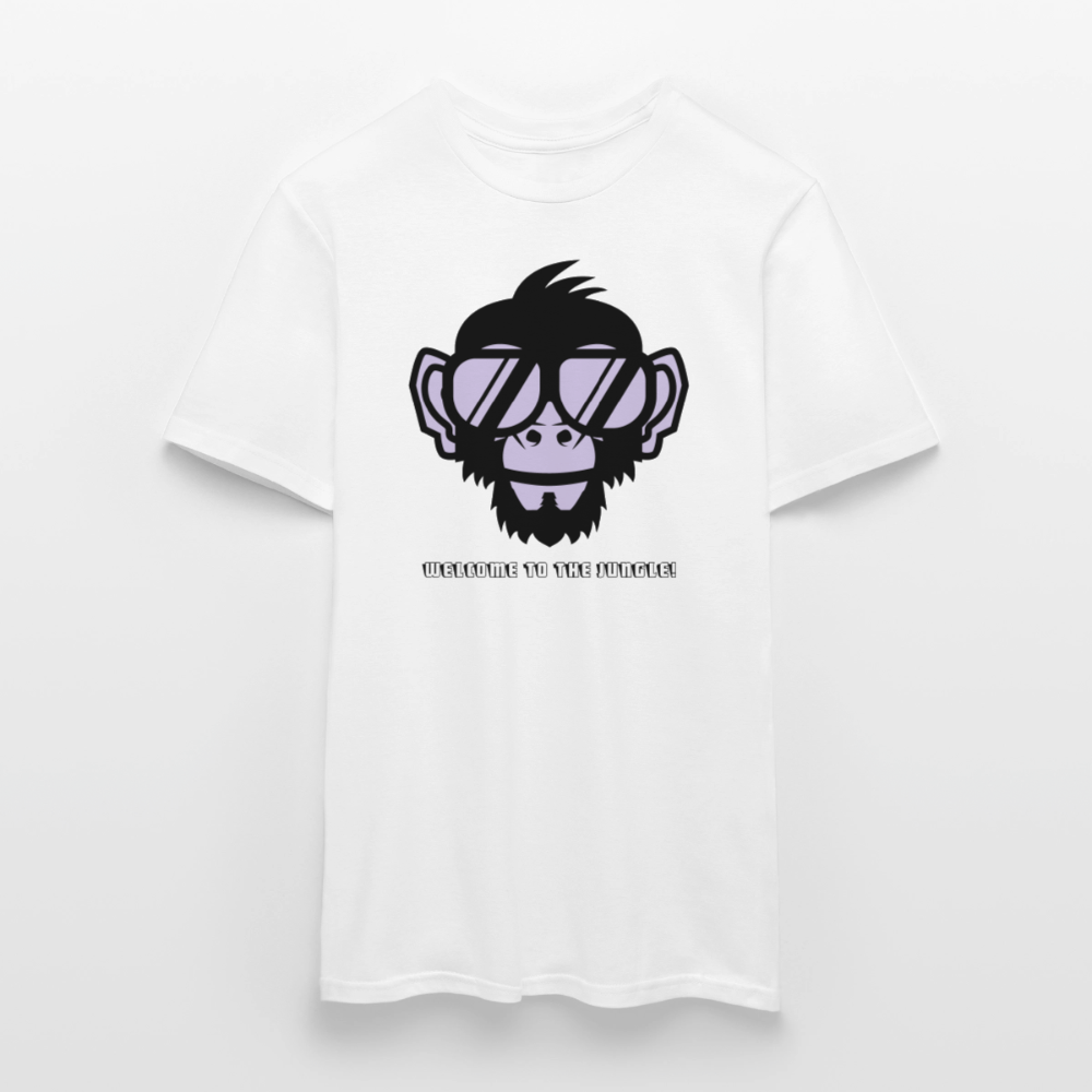 "Welcome to the Jungle" Motiv-T-Shirt für Männer - Weiß