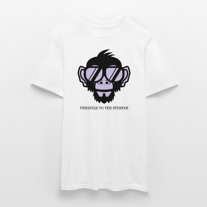 "Welcome to the Jungle" Motiv-T-Shirt für Männer - Weiß