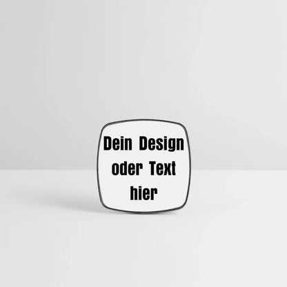 Viereckiger Kühlschrankmagnet - personalisierbar - Weiß