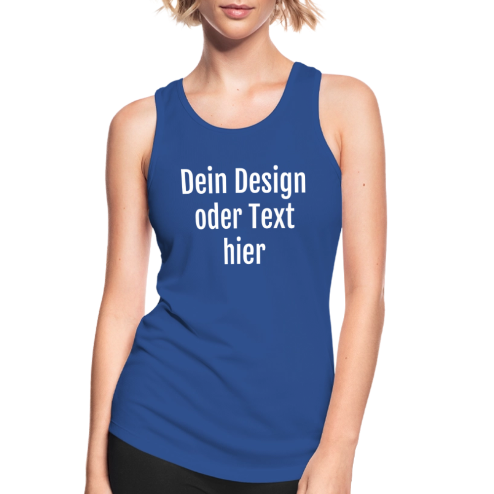 Funktionelles Frauen Tank Top atmungsaktiv - personalisierbar - Royalblau