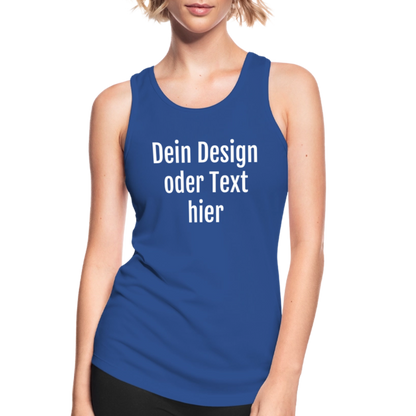 Funktionelles Frauen Tank Top atmungsaktiv - personalisierbar - Royalblau