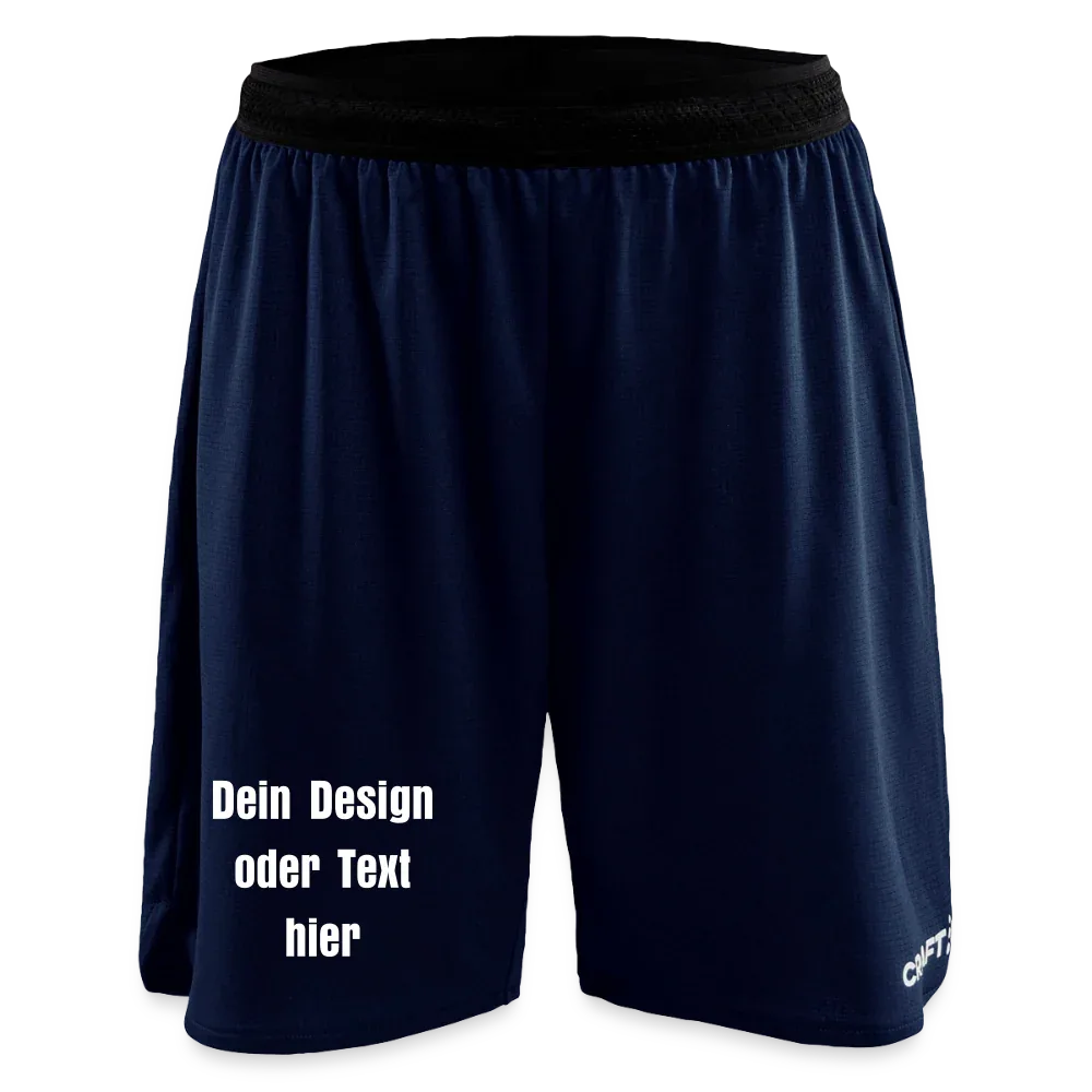CRAFT Progress Frauen Basketballshorts - personalisierbar - Navy