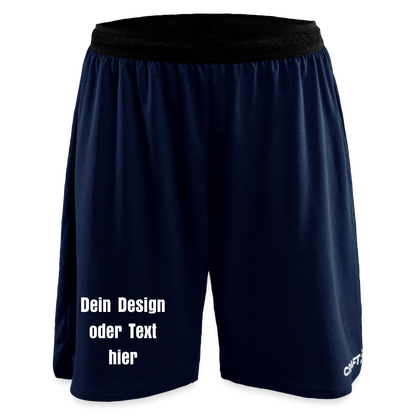 CRAFT Progress Frauen Basketballshorts - personalisierbar - Navy