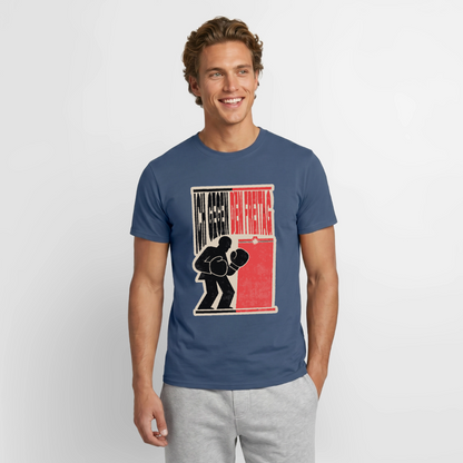 "Ich gegen den Freitag. Boxplakat-Motiv" Motiv-T-Shirt für Männer, Farbe Dunkles Denimblau