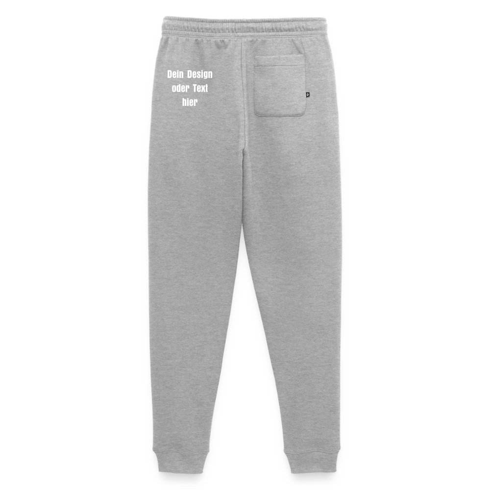 Männer Premium Bio Jogginghose - personalisierbar - Grau meliert