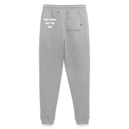 Männer Premium Bio Jogginghose - personalisierbar - Grau meliert