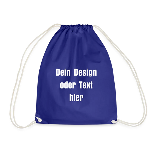 Turnbeutel - personalisierbar - Königsblau