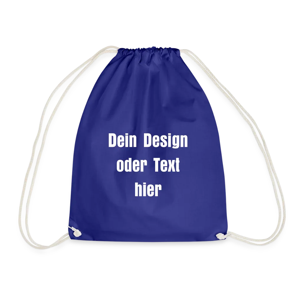 Turnbeutel - personalisierbar - Königsblau