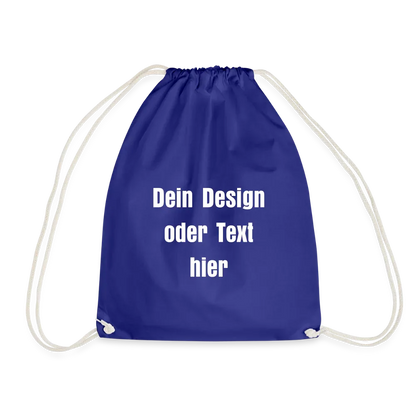 Turnbeutel - personalisierbar - Königsblau