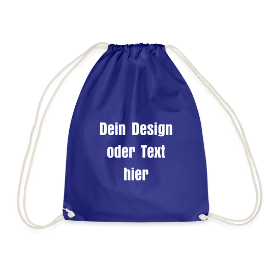 Turnbeutel - personalisierbar - Königsblau